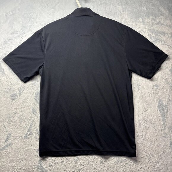 Hewlett-Packard Black Dri-Fit Golf Polo Shirt On Tour Mens Size Medium M Logo - Picture 8 of 8